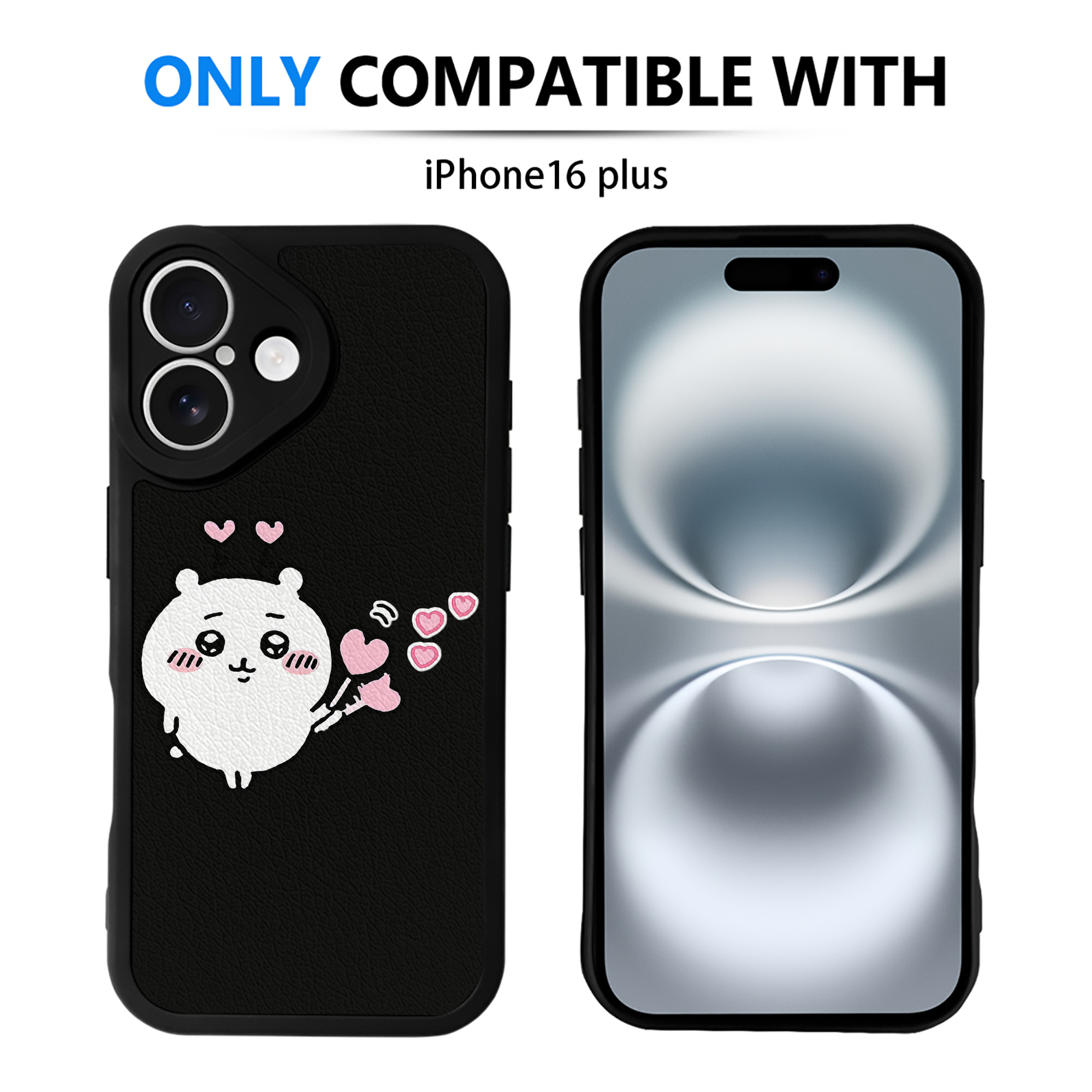 （画像用） ちいかわ ちいかわ Chii-kawa chiikawa 【iPhone 16シリーズ対応】シリコンスマホケース（レザー調） 材質：シリコン